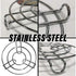 Iron Stand | Stainless Steel Trivet | Round Steamer Rack for Kitchen | Heat Resistant Hot Plate Holder | Pack of 2