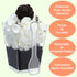 5 Oz-Plastic-Dessert-Cups: 30 Pack SHOPDAY Square-Clear-Cup-with-Spoons, Small Parfait-Cup Mini Plastic Appetizer