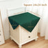 2 Pack 24X24 Inch Small Square Table Cloth Green Tablecloth Washable Polyester Solid Table Cover for Night Stand End