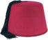 Beistle 3 Piece Felt Fez Hats, Red/Black (S60065AZ3)
