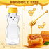48 8 oz Thenshop Pcs Plastic Bear Honey Bottle Jars Empty Honey Squeeze Bottle with Yellow Flip-top Lid for Storing