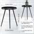 SYQ Round Metal Side Table Small End Table for Indoor Outdoor, Mid Century Modern Decor, Simple Circle Accent Table