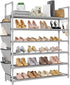LANTEFUL 6 Tier Shoe Rack Storage for 24-30 Pairs Shoe and Boot,