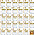 1.5 oz Hexagon Mini Glass Honey Jars - 30 Pack with Wood Dipper, Gold Lid, Bee Pendants, Jutes - Perfect for Baby