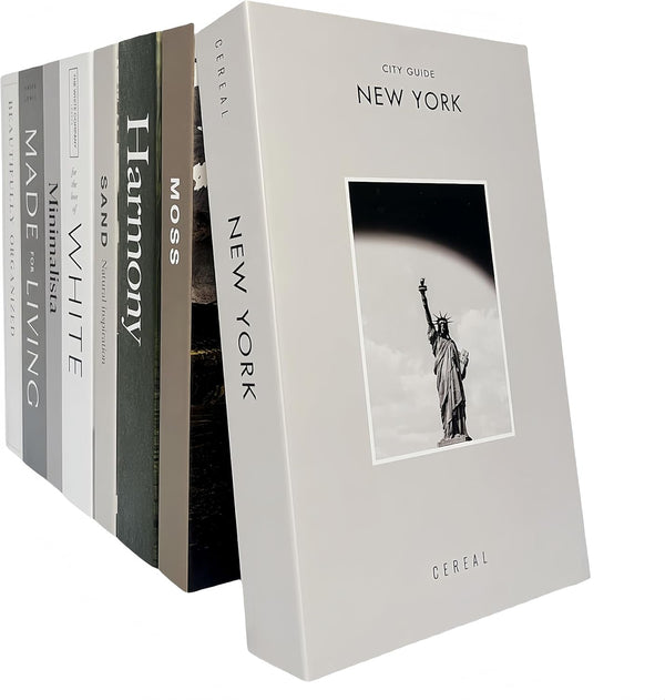 Ediactcyl 8 Pack Decorative Books, Decoration Faux Books for Hardcover Home Decor |