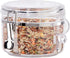 OGGI Clear Canister Airtight 28oz - Clamp Lid & Spoon, Ideal for Kitchen & Pantry Storage of Bulk Dry Food
