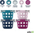 4-Pack 2 Ello Duraglass Cup Reusable Glass Container Jar with Leak Proof Lids and Protective Silicone Sleeves | Perfect