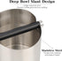 Italian Espresso Tapping Box, Stainless Steel Coffee Grinding Box with Detachable Tapping Rod