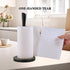 JOGREFUL Paper Towel Holder Stand for Kitchen, One-Handed Tear, Non-Slip Weighted Base, Black