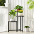 outdoor-3 9in Plant Stand indoor Tier black Tall Metal Flower Pot Holder Wide Potted Display Rack - Heavy Duty Corner