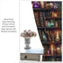 45" 42" Bookshelf Skull Blackout Curtains for Bedroom Living Room, Gothic Library Candles Book Floral Thermal Insulated
