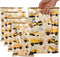 HappFestiv 50 Pcs Construction Party Favor Bags, Construction Vehicle Plastic Treat Bags, Engineering