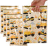 HappFestiv 50 Pcs Construction Party Favor Bags, Construction Vehicle Plastic Treat Bags, Engineering