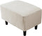 Eco-Ancheng Ottoman Cover Stretch Rectangle Footrest Stool Slipcover Ottoman Bench Covers Jacquard