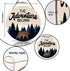 LHIUEM The Adventure Begins Wooden Hanging Sign, Bear Mountain Inspirational Quotes for Home Cabin Decor, 12”X 12”