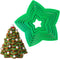 KAISHANE 10pcs 3D Christmas Tree Cookie Cutter Set, Star Cookie Cutters for XMAS Decoration and Gift Cookie Tower