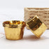 EUSOAR Gold Cupcake Cups - 3.5 Oz, 50pcs Disposable Foil Muffin Liners, Ramekin Aluminum Holders for Baking