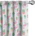 Ambesonne Cactus Window Curtains, Flamingos and Sleeping Plants Cartoon Pattern, 2-Panel Set (28" x 63")