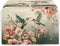 Hummingbird Floral Print 2 Slice Toaster Cover, Dust Protection Kitchen Appliance Cover with Handle, Washable