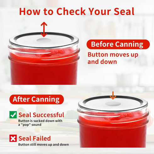 Aliggbent Canning Lids 130PCS, Wide Mouth Mason Jar Lids, Anti-Rust and Leak Proof Airtight Split-Type Lids.