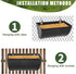 3 Pack 4 Hanging Chicken Feeder Waterer Trough Quart, Goat Feeding Supplies, Coop Fence Feeder, Feed Bucket & Water