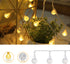 GTSYDING 19.6 40 8 Bubble Globe String Lights USB Powered, FT LEDs Modes Waterproof Hanging Crystal Ball Fairy Lights