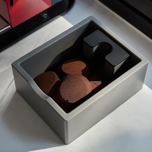 Espresso Knock Box, Coffee Ground Knock Box, Distribute and Tamp Espresso Tool, Non-slip Base for Barista