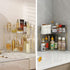 Countertop Counter, 2 INVSSENE Corner Bathroom Organizer, Vanity Trays for Makeup Organizers, Perfume Tray, Kitchen