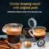 CAPMESSO Reusable Coffee Capsule Lids for Nespresso Vertuo Pods, Food Grade Silicone Caps with Scoop and Brush (3PCS)