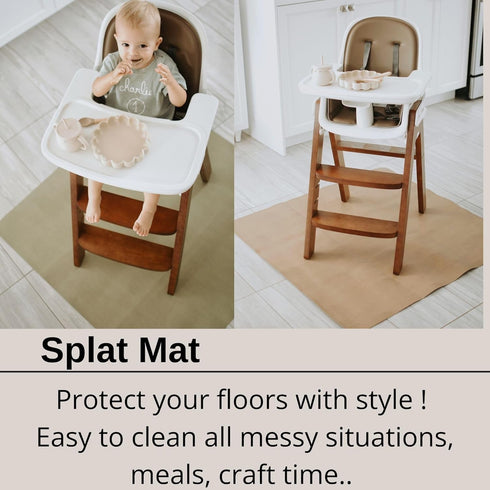 Uniklook Vegan Leather Reversible Multipurpose Paly mat Kids Infant Picnic Blanket - Waterproof Baby Splat mat for High