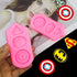 2 Pieces Superhero Silicone Mold, Cookie Fondant Molds, Candy Chocolate Fondant Molds.