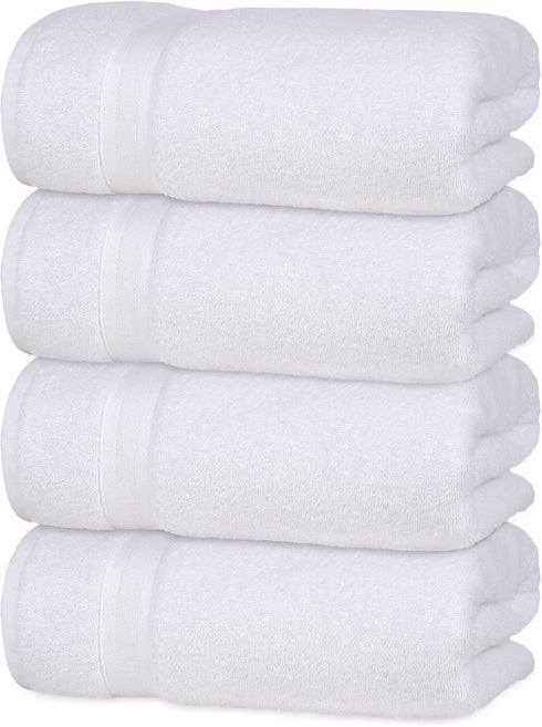 Quick-Dry Soft High Absorbent Hand Towels - 16"x29" Cotton Turkish Towel Set of 4 for Bathroom and Gym