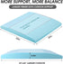 moonoom 22"x22" (2 Couch Cushion Support, Blue Sofa Cushion Sagging Repair, Curved High Density Foam Replacement