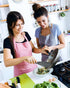 Cooking Spoon and Rice Scooper for Nonstick Cookware, Durable BPA-Free Silicone with Wood Handle