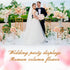 2 19.7 Inch Abaodam Pcs Wedding Flower Stand Roman Pillar, White Decorative Columns for Road Lead, Flower Arrangement