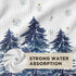 12x24 Inch Set 4 Artoid Mode Blue Xmas Tree Pinecone Christmas Bar Kitchen Towels, Quick Dry Microfiber Cloth Dish