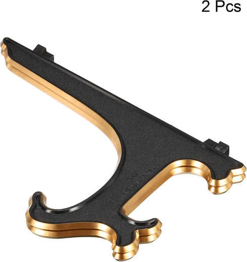 PATIKIL 9" Acrylic Decorative Plate Stand Holder, 2 Pack Foldable Picture Easel Frame for Photos