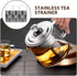 Luxshiny 3pcs Tea Strainers for Loose Tea, Stainless Steel Mesh Strainer, 7cm Tea Infuser Insert for Teapot Mug