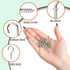 100 Pcs 1/2 Inch Mini Screw-in Hooks, Copper Plated Metal Cup Hooks for Crafts, Jewelry, and Hanging Items