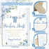 51 50 Whaline Pcs Pacifier Hunt Baby Shower Game Include Watercolor Baby Clothes Wooden Sign Blue Plastic Pacifier