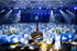 Tvoip 10PCS Chair Cover Stretch Band with Buckle Slider Sashes for Wedding Banquet Decoration (Light Blue)