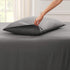 Empyrean Bedding Pillow Case Set of 2, Standard Size, Soft Microfiber, Dark Grey
