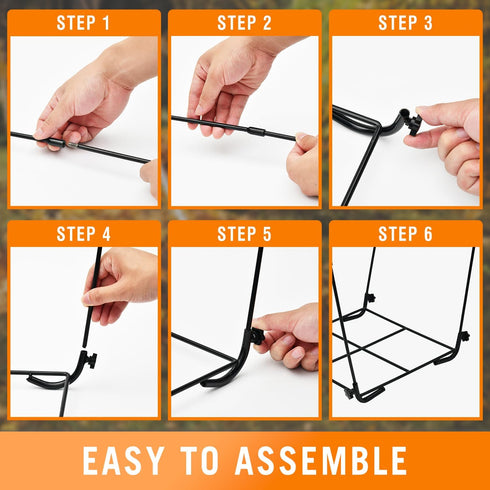 30-45 CAMPFIRE Trash Bag Holder Fits Gallon Bags, Multi-Use Garbage Bag Holder, Portable to Use Leaf Bag Holder