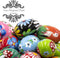 STOKROTKAUS Easter Eggs Pysanky Hand Painted Polish Decoration Wooden Pisanki (Set of 4)