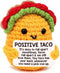 Positive Crochet Taco Birthday Gifts for Women Men Teacher Appreciation Mothers Day