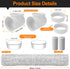 Dryer Connection Kit, Space Saving Dryer Vent, 90 Degree Elbow, Connector Kit for Tight Space