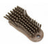 6 Inches, SPARTA Plastic Cutting Board Scrub Brush with Hanging Hole for Washing Cutting Boards, Brown