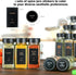 TESUNMU Label4oz 36) Spice Jars with Glass Spice Bottles With Shaker LidsSeasoning Containers with Funnel, Chalk Pen