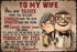 Cayei Poster to My Wife, You are Braver Than You Believe Gift, Retro Metal Tin Sign, Vintage Aluminum Sign for Home