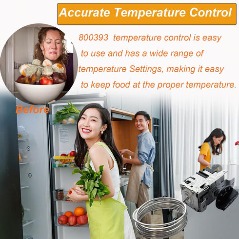 800393, 831932 Temperature Control Kit - Compatible with True Refrigerators and Freezer Parts, Replaces 800306
